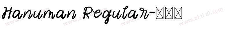 Hanuman Regular字体转换